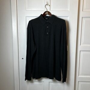Hugo Boss Charcoal Black Pullover Sweater XXL Cotton